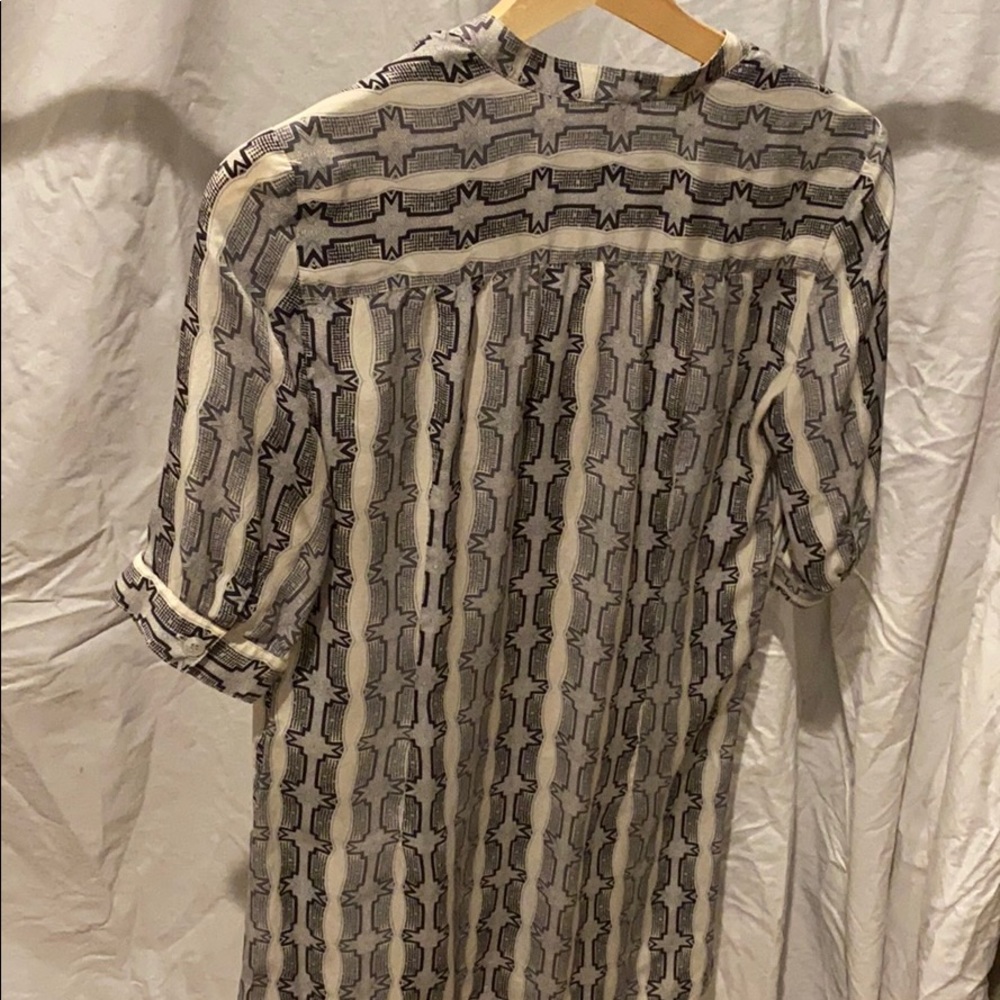 Final Markdown Silk Patterned Tunic - Sz S - image 3